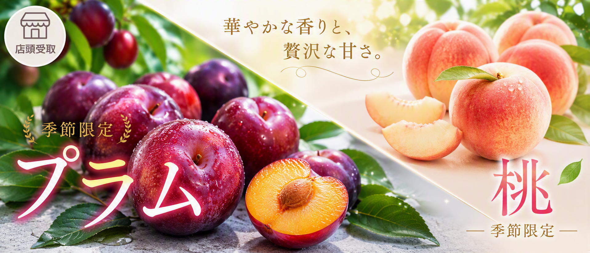 ［季節限定］プラム・桃